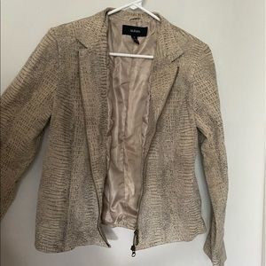 Alfani 100% Leather Jacket/Blazer